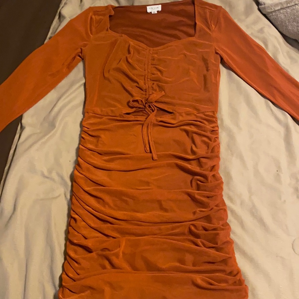 Small Rust Colored Mini Dress